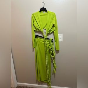 Green Fashionnova two piece set